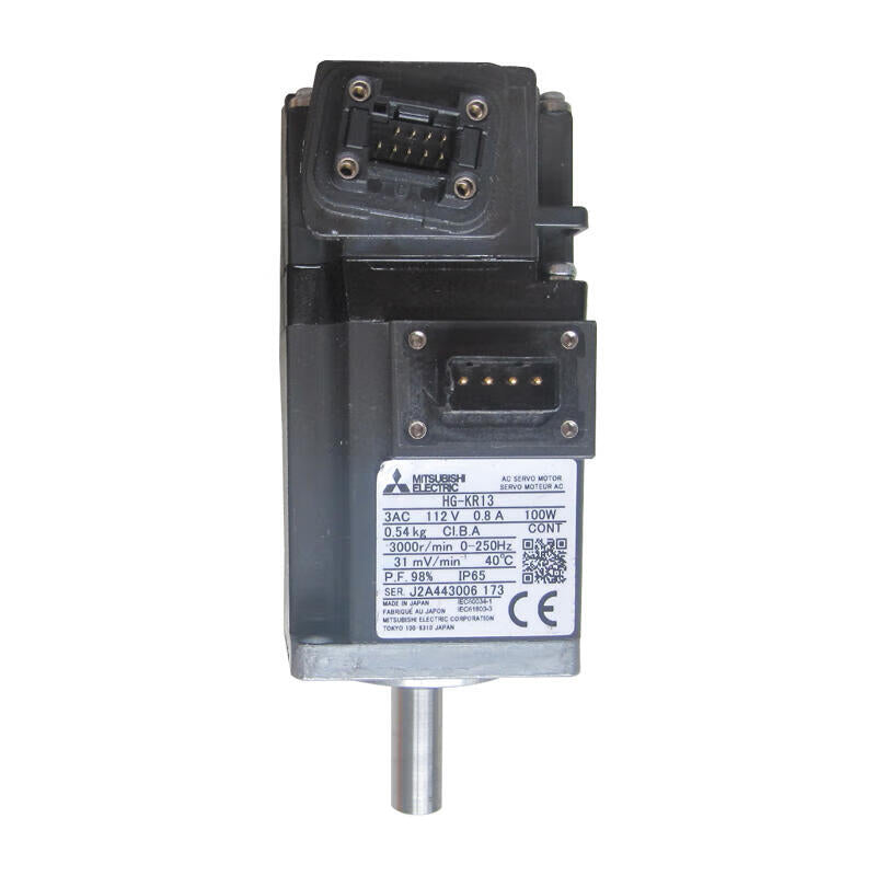 Mitsubishi Electric 100W servo motor low inertia 3000r/min straight shaft with oil seal; HG-KR13J