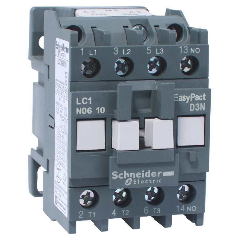Schneider Electric EasyPact D3N AC contactor LC1N0610M5N 3P 6A 220VAC auxiliary contact 1NO 50Hz 690V