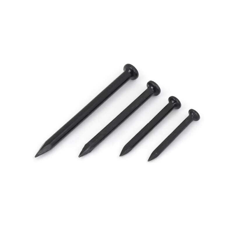 Goodyear black special cement nails, steel nails, round nails, small nails, woodworking nails, wall nails, concrete picture frame nails, picture hanging nails, black, 100mm (approximately 23 nails/pack)
