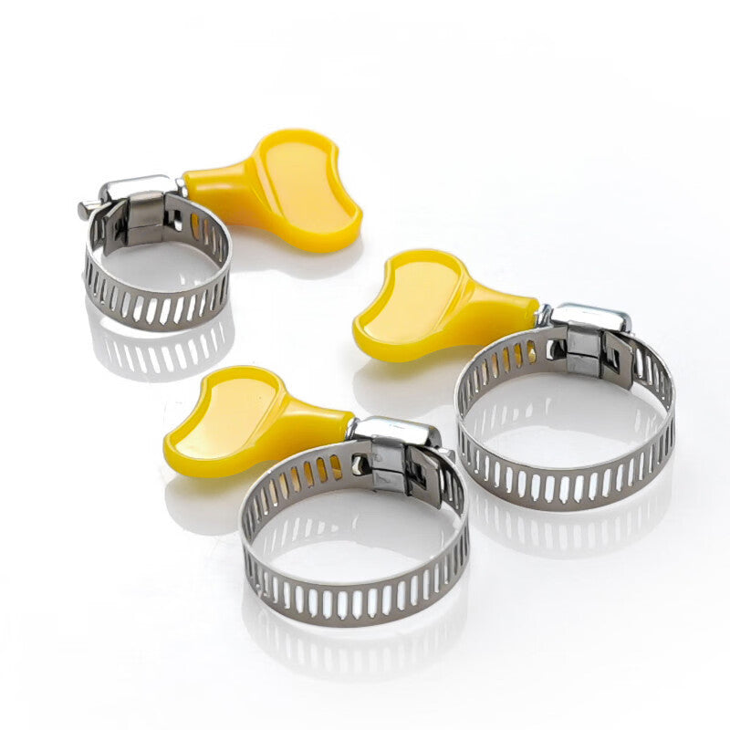 Steel Precast Products - Stainless Steel Hose Clamps, 16-25mm, 10-pack, Plastic Handle Type, Water Pipe/Gas Pipe Fixing Connector