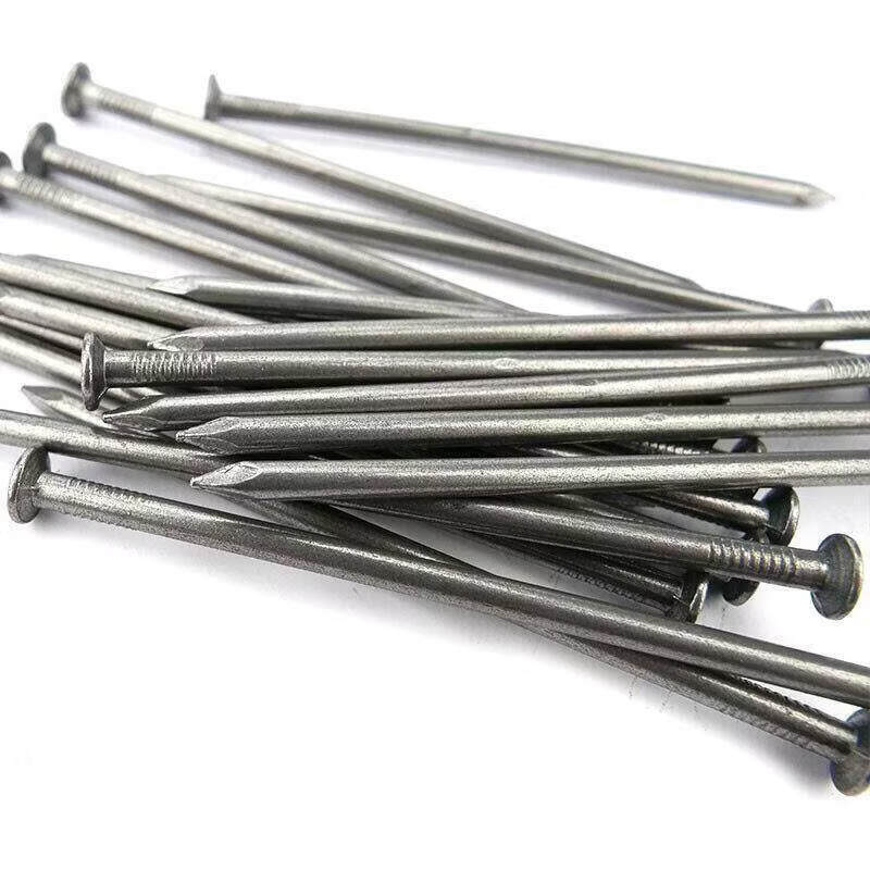 Mandelai woodworking nails, construction nails, special round nails, plain round head nails, solid wood nails, nails, foreign nails, round nails, handmade wall nails, woodworking nails, 60mm (1KG/bag)