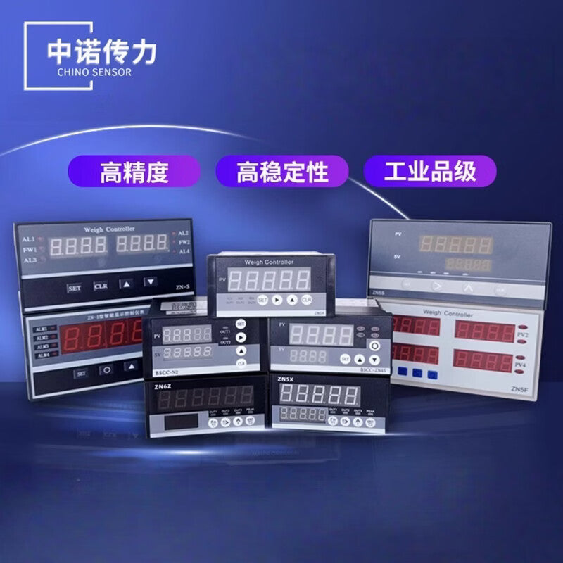 Zhongnuo Transmission Multi-channel Control Industrial Force Measurement Digital Display Instrument Intelligent Display Controller ZN5H with Two Sets of Relay Switches