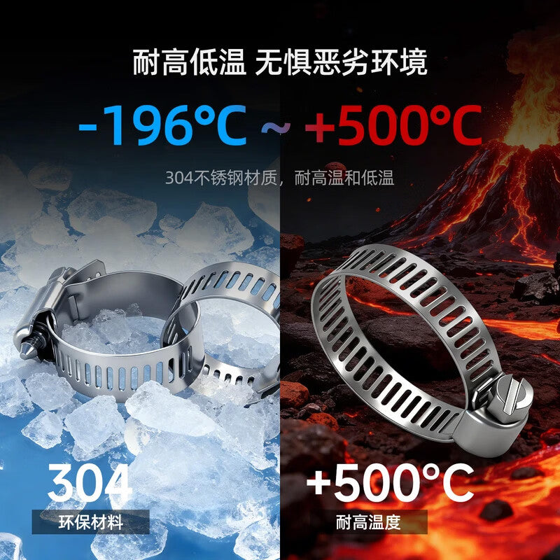 Steel Products, Xiaomei 16-25 Stainless Steel, 20-pack, Strong Hose Clamps, Pipe Clamps, Pipe Clips, Pipe Buckles, Pipe Clamp Fasteners