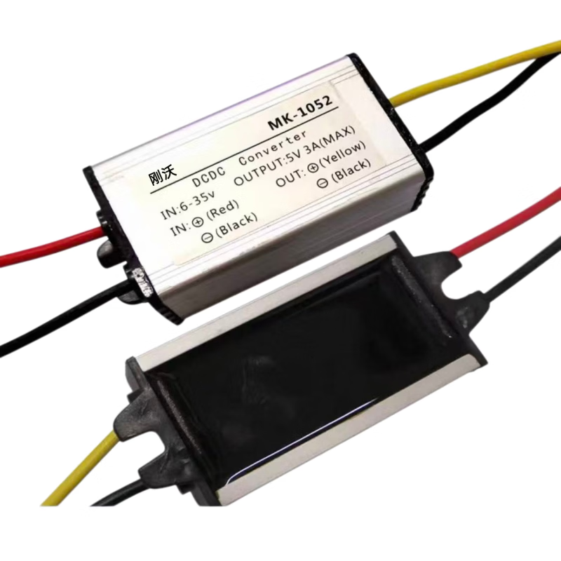 Gangwo (24V/12V to 5V 3A) Power Converter DC-DC Step-Down Module, Waterproof