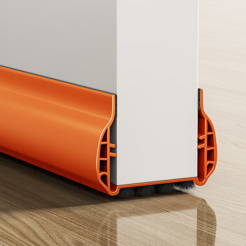 Hantiangong door seam sealing strip, sound insulation and noise reduction, door bottom baffle, windproof, bedroom door sound-absorbing cotton, door low frame gap filling strip, orange double layer, 1 strip.