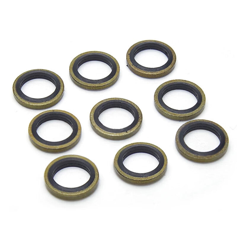 Shanhe Industrial Products' high-pressure oil pipe sealing material, sealing screw gasket, 6-16 nitrile carbon steel combination gasket set