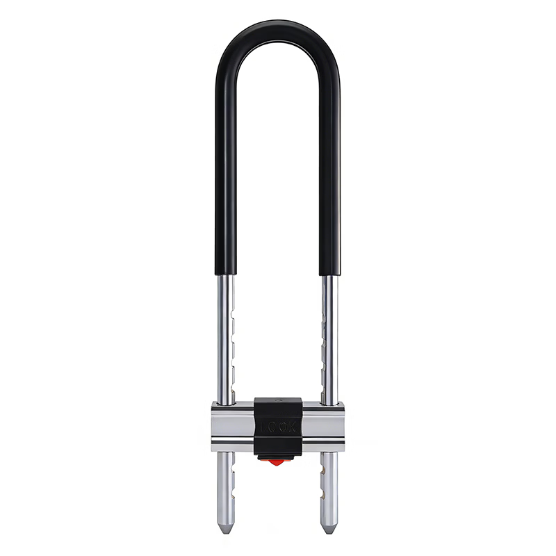 Du'ao U-shaped glass door lock, double-opening door lock, shop/office glass door lock, Class C, 350 (5 keys)
