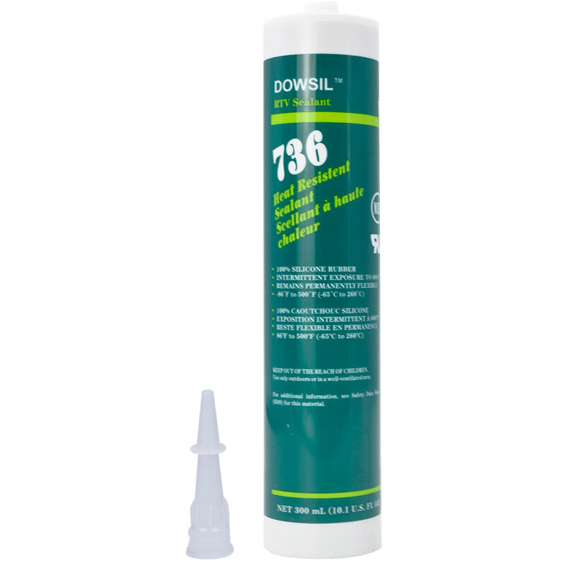 DuPont (DU PONT) Dow Corning 736RTV High Temperature Sealing Silicone, Red, 315 Degrees, Insulating and Waterproof, for Bonding and Fixing Sensors in Electronic Instruments and Meters, 300ml
