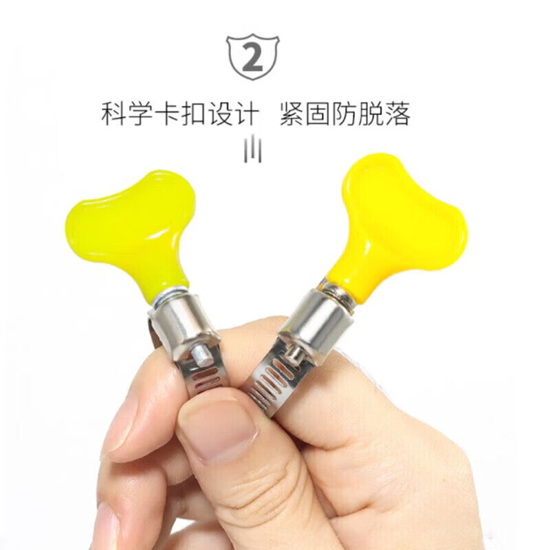 Hantiangong stainless steel hose clamps with plastic handles, water pipe/gas pipe fixing connectors, hand-tightening clamps, Xiaomei 16-25
