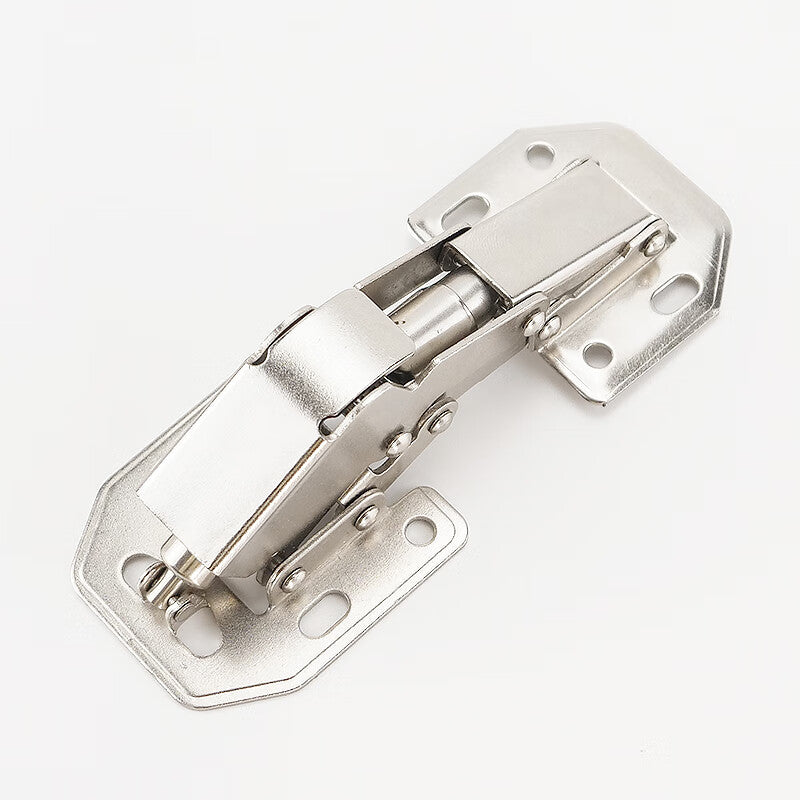 Haisdick no-drill hinges, cabinet and wardrobe hinges, frog hinges, hydraulic damping hinges, with screws, 4-inch with hydraulic damping HKsq-211