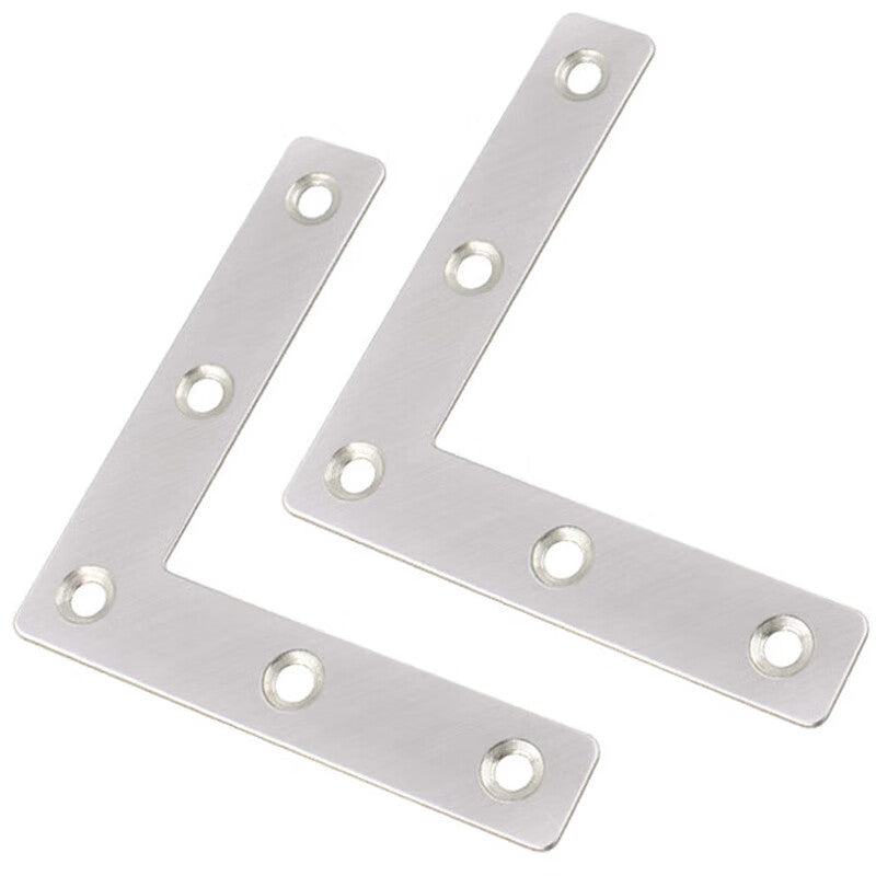 Deyu Industrial Products Stainless Steel Angle Brackets, L-type and T-type Flat Angle Brackets, Fixed Angle Iron Brackets, Sheet Metal Connectors, 20 Pieces Per Pack, Price Per Piece, L-type 80*80mm (20 pieces)