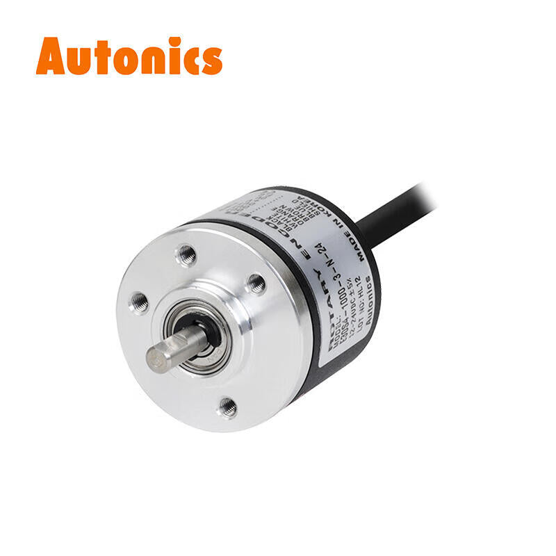 Autonics shaft type incremental rotary encoder 1024P/R NPN DC12-24V cable outer diameter φ30mm shaft diameter φ4mm; E30S4-1024-3-N-24