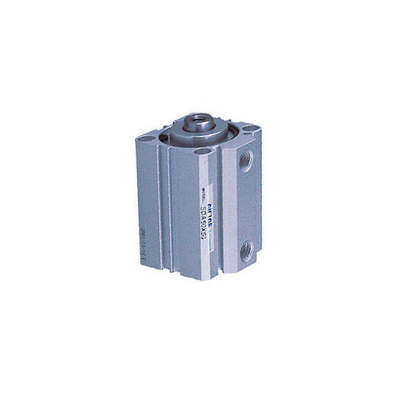 AirTAC ultra-thin cylinder, double acting, internal thread of piston rod, no magnet ring; SDA100X15