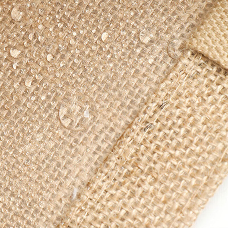 Masford jute tote bag, simple gift wrapping bag, shopping bag/lunch bag, cotton and linen style, square size, 25cm wide * 25cm high * 18cm sides.
