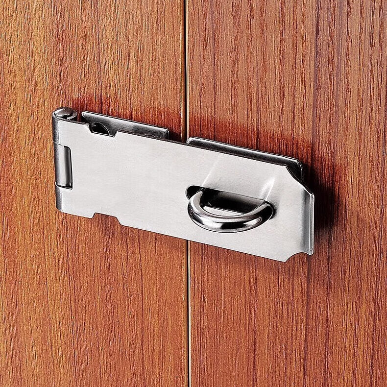 Chuke stainless steel thickened door lock buckle with padlock, anti-theft door buckle, bolt, latch with 40 padlock