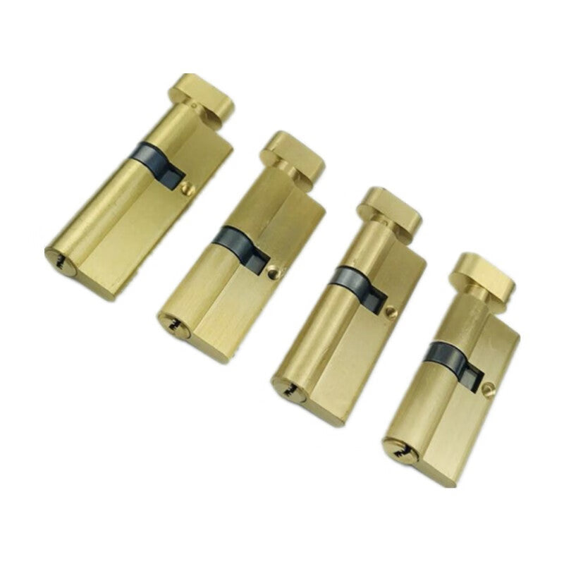 Deqi Lock Cylinder, Bedroom Wooden Door, Interior Room Door, Universal Lock Cylinder, Lever Handle Lock Cylinder, Large 80 Copper (40+40)