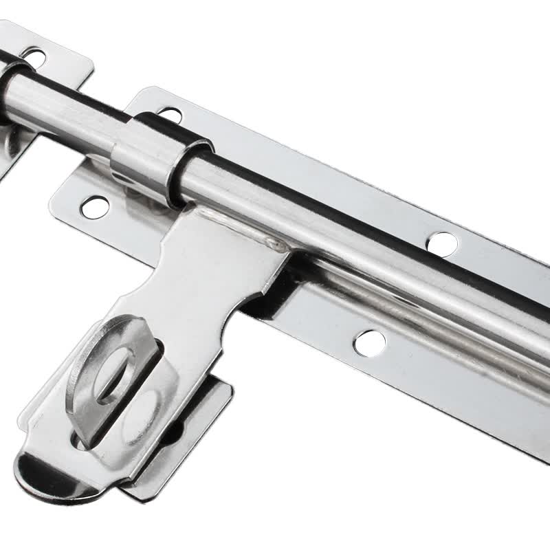 Haisdick Thickened Stainless Steel Door Lock Bolt (Concealed) 1 Piece with Buckle, 6-inch (Minimum Order 4 Pieces) HKZ-57