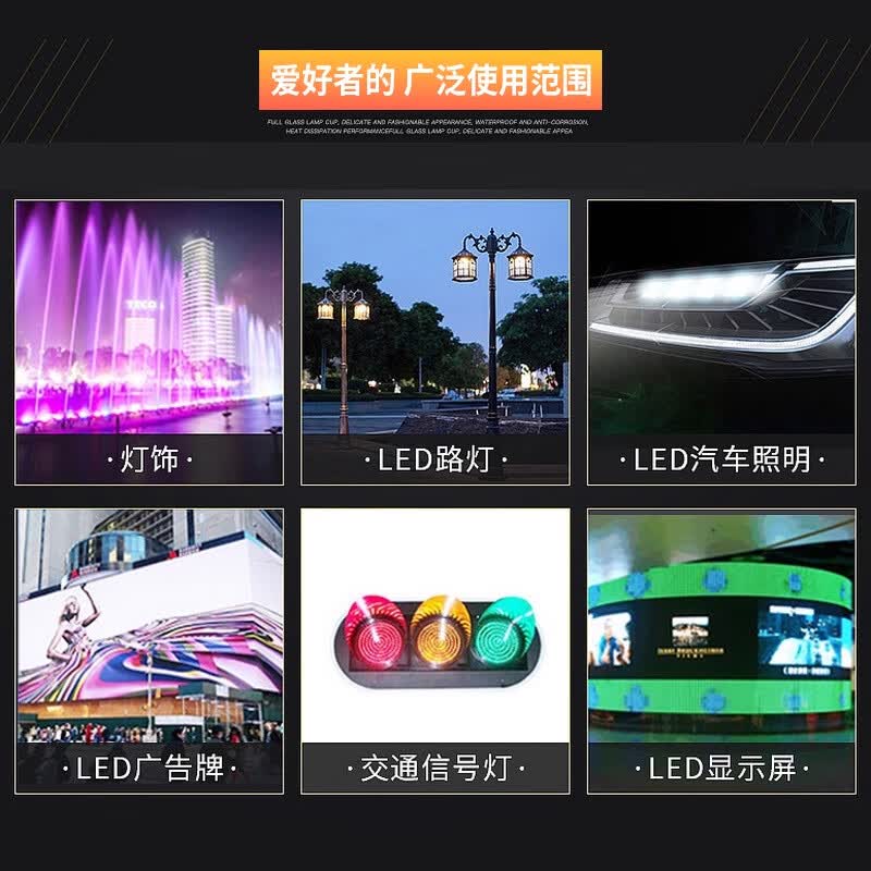 ZAVE LED beads, 3mm, 10 types per box