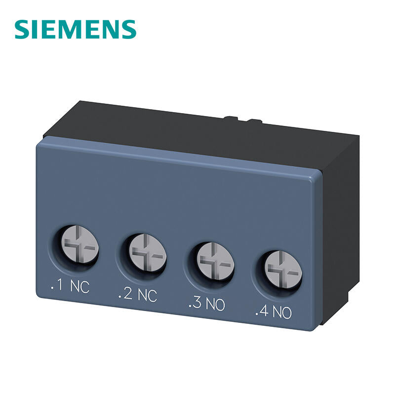 Siemens auxiliary switch 1 normally closed contact 1 normally open contact Control circuit interface: screw terminal connection; 3RA69131A