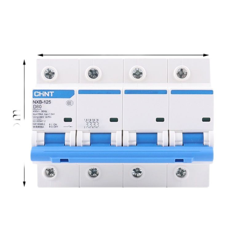 Chint NXB-125 4P D80 Small Circuit Breaker Air Switch