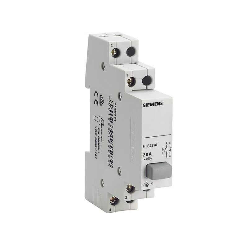 Siemens button, 3NO+N20A, 1 button gray, with card position function; 5TE4812