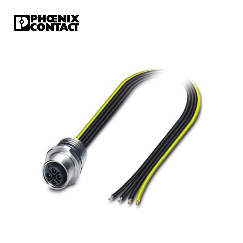 Phoenix pin socket; SACC-E-M12FSS-4CON-M16/0,5 PE