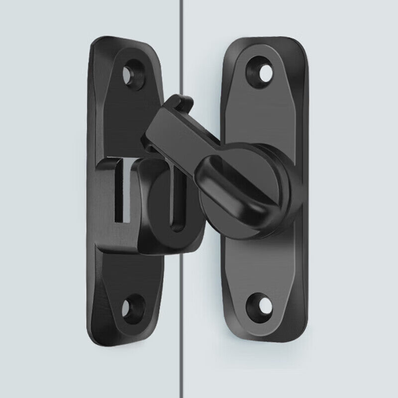 Honggong no-drill bolt latch for sliding doors, bathroom door locks, and security doors (universal).