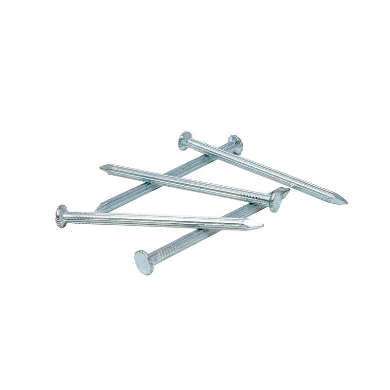 Zhujun Cement Nails, Galvanized Straight-Grain Cement Nails, Construction Site Stainless Steel Nails, 90mm (1kg)