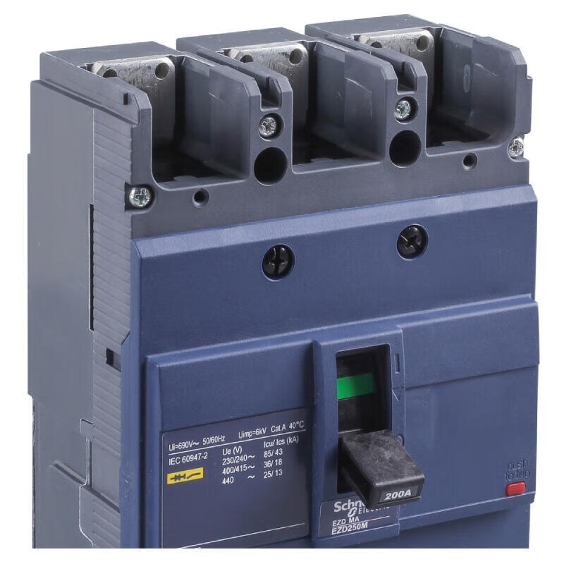 Schneider Electric EZD250M Motor Protection Circuit Breaker 200A 3P3T