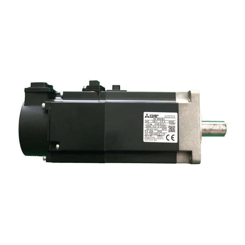 Mitsubishi Electric 400W servo motor low inertia 3000r/min straight shaft with oil seal; HG-KR43BJ