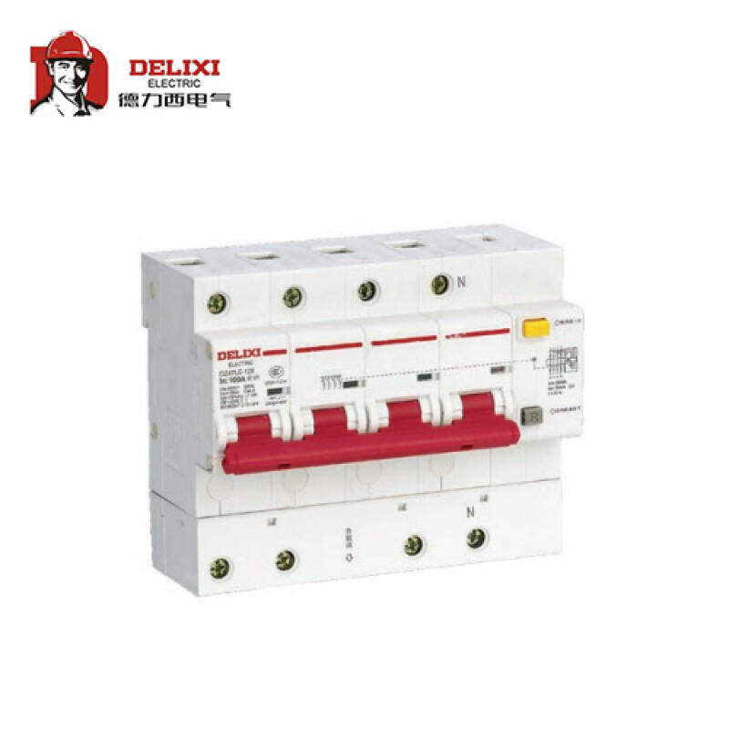 Delixi DZ47LE-125 4P Miniature Circuit Breaker - 125A 100mA