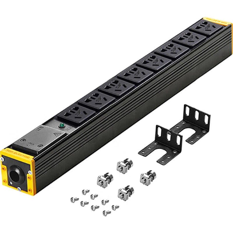 Breakthrough (M&G) PDU cabinet socket plug board plug board high power plug board self wiring 10A8 hole position; 07TG200101