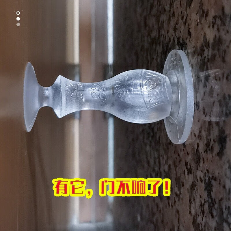 Du'ao silicone door stopper, door stopper, anti-collision door bumper, no-drill entrance door stopper, transparent silicone door stopper.
