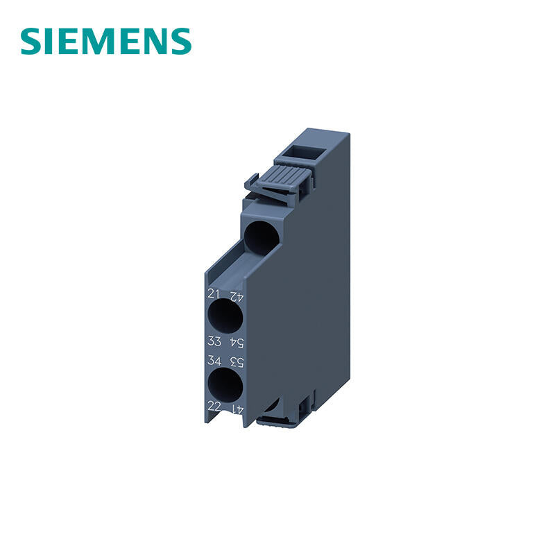 Siemens transversal AUX. switch set for motor contactors 1NO+1NC, size S00, screw terminals DINEN50012 and DINEN50005; 3RH69111DA11