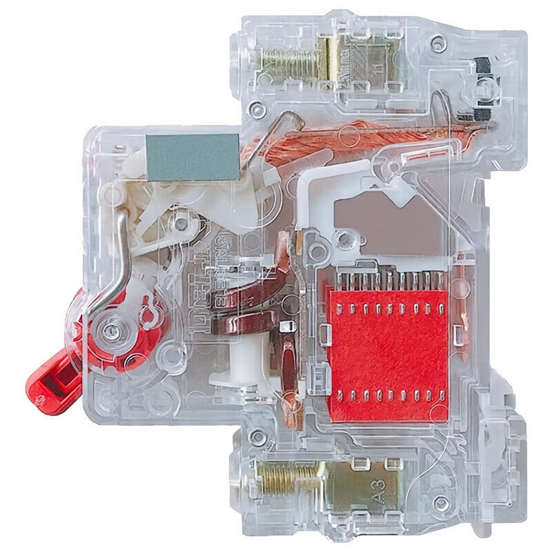 Delixi DZ47TR Transparent MCB 4.5kA 4P D Type 63A Circuit Breaker
