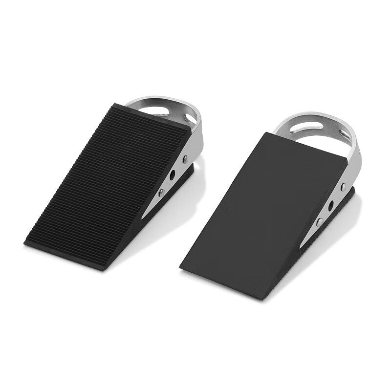 Du'ao no-drill door stopper, door wedge, ground-mounted anti-slip rubber anti-collision door stop, door clip.