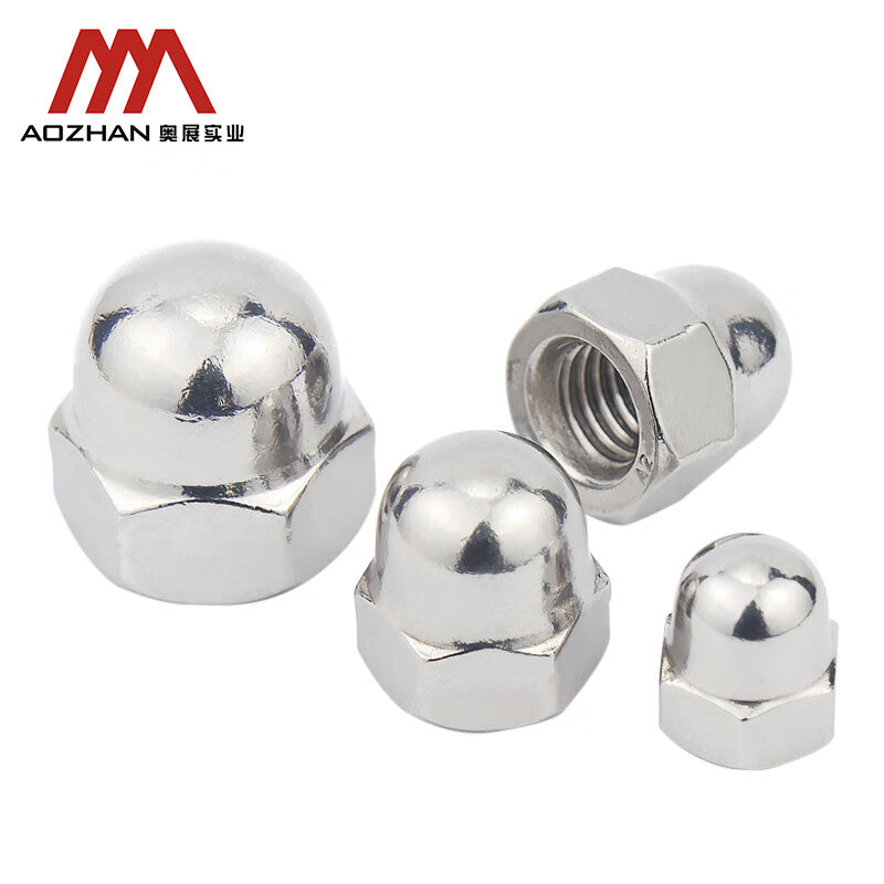 AOZHAN Hexagonal Cap Nut DIN1587, 304 Stainless Steel, GPH M20 (40 pieces/box)