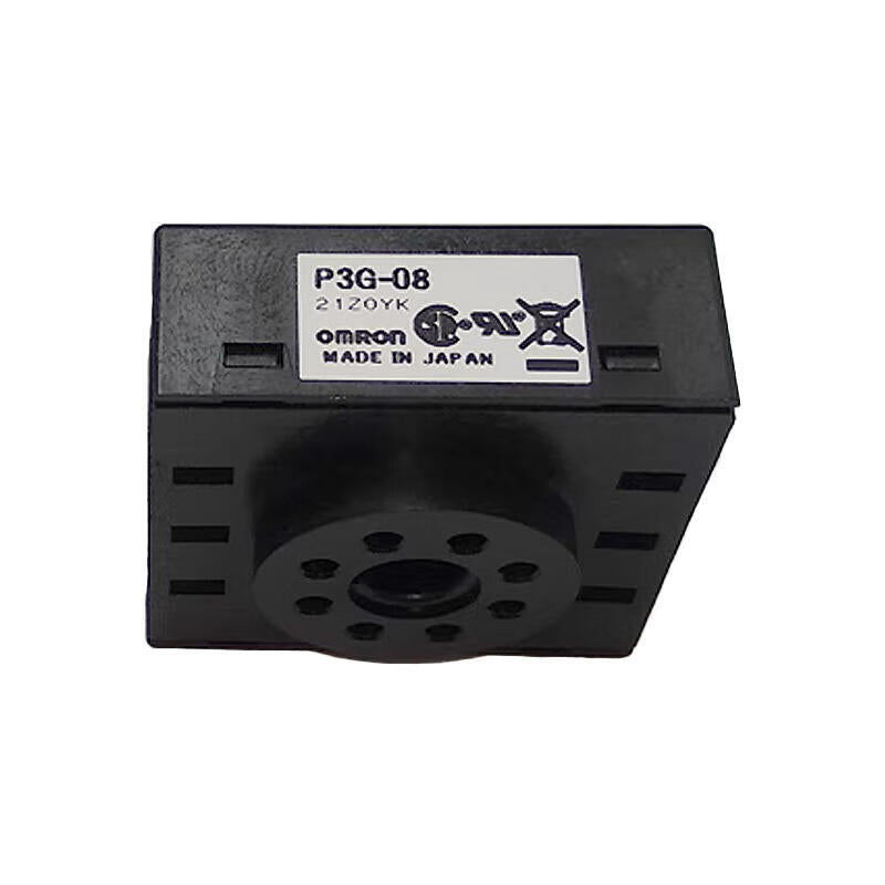 Omron common socket/DIN rail related products, round socket; P3G-08