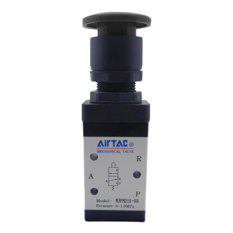 AirTAC Mushroom Head Push Button Manual Valve (1/8); M3PM21006B