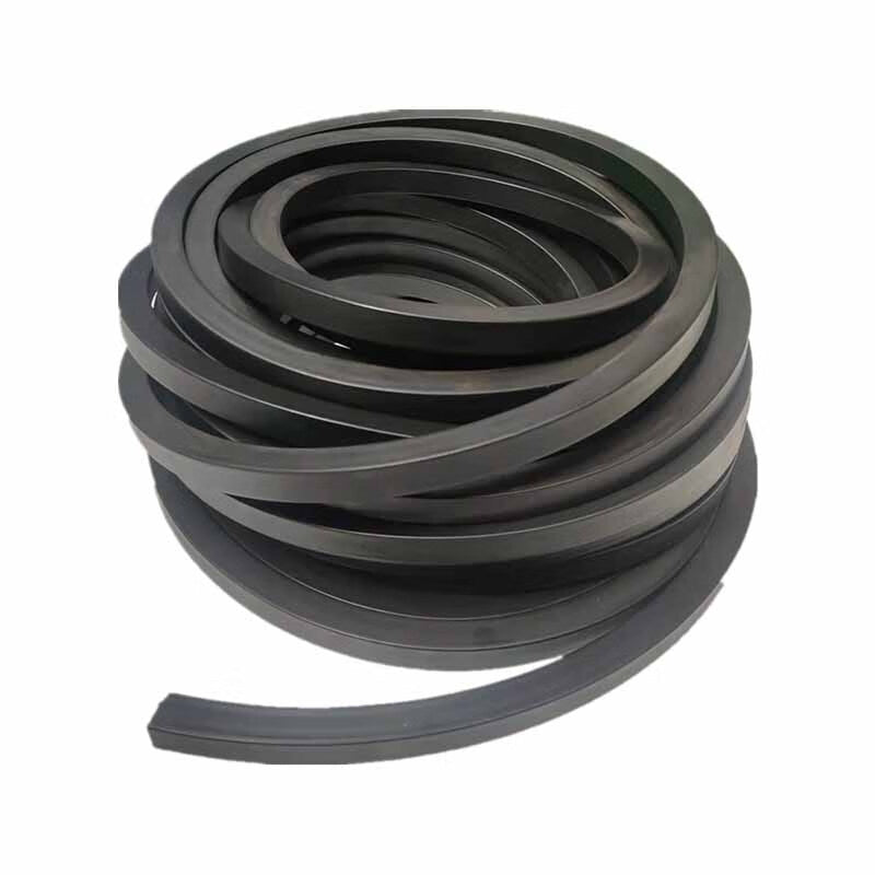 Mountain Top Pine Fluororubber Strip, Fluororubber Square Sealing Strip, FKM Black FPM, Oil-resistant, High-temperature-resistant, Corrosion-resistant, Wear-resistant, and Pressure-resistant, Thickness 7mm * Width 7mm (Price per meter)
