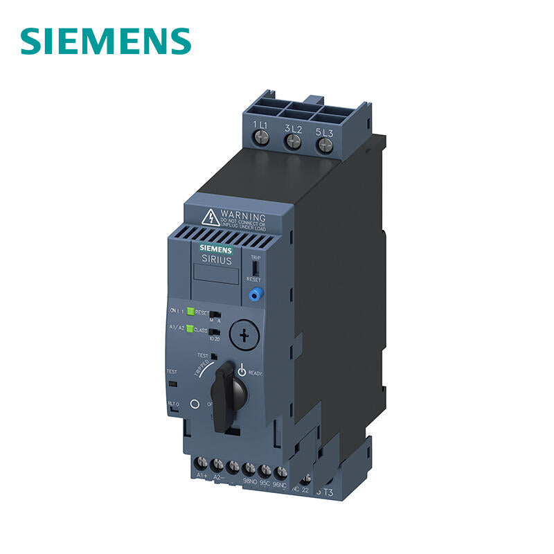 Siemens direct starter, 690V, AC/DC24V, 1-4A Main circuit interface: screw terminal connection Auxiliary circuit interface: screw terminal connection; 3RA61201CB32