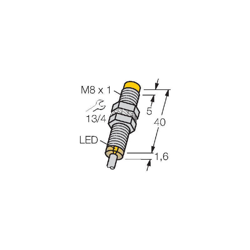 TURCK inductive sensor; NI6U-EG08-AN6X