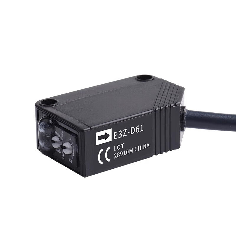 Double Platinum (E3Z-T61 (NPN through-beam type) 4-inch adjustable) diffuse reflection infrared through-beam photoelectric switch sensor 24V Unit: piece