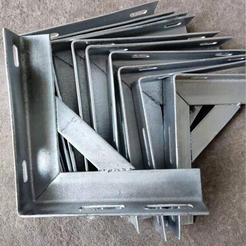 Steel Precast Brackets 250*250mm Air Conditioner Outdoor Unit Bracket L-Shaped Bracket Natural Gas Pipeline Support Frame Fire Pipe Galvanized Triangular Iron Fixing Bracket