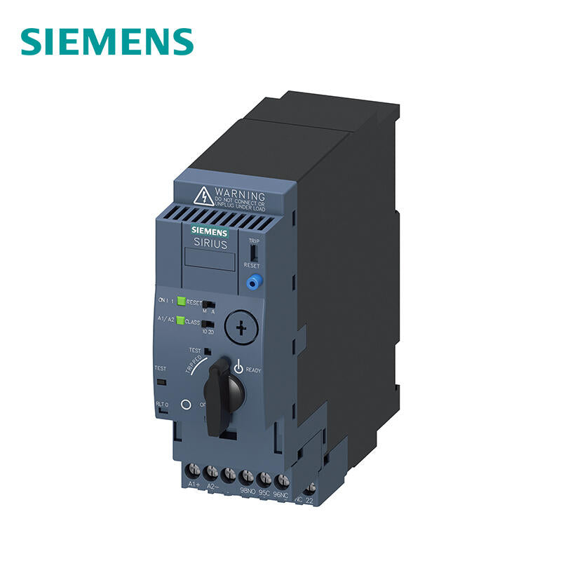 Siemens direct starter, 690V, 110-240VAC/DC, 0.32-1.25A Main circuit interface: pluggable, no terminal Auxiliary circuit interface: screw terminal connection; 3RA61201BP33