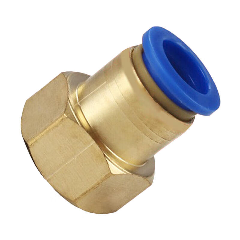 PCF12-01 Quick Connect Fitting - Internal Thread, Blue & Black