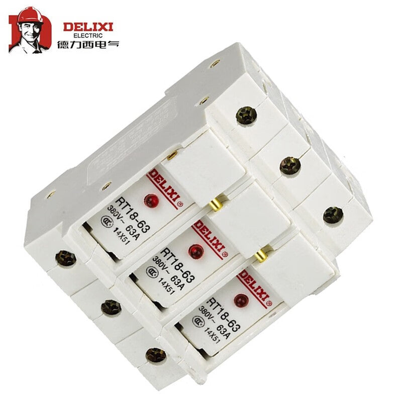 Delixi Electric cylindrical cap fuse base RT18-32 (white)