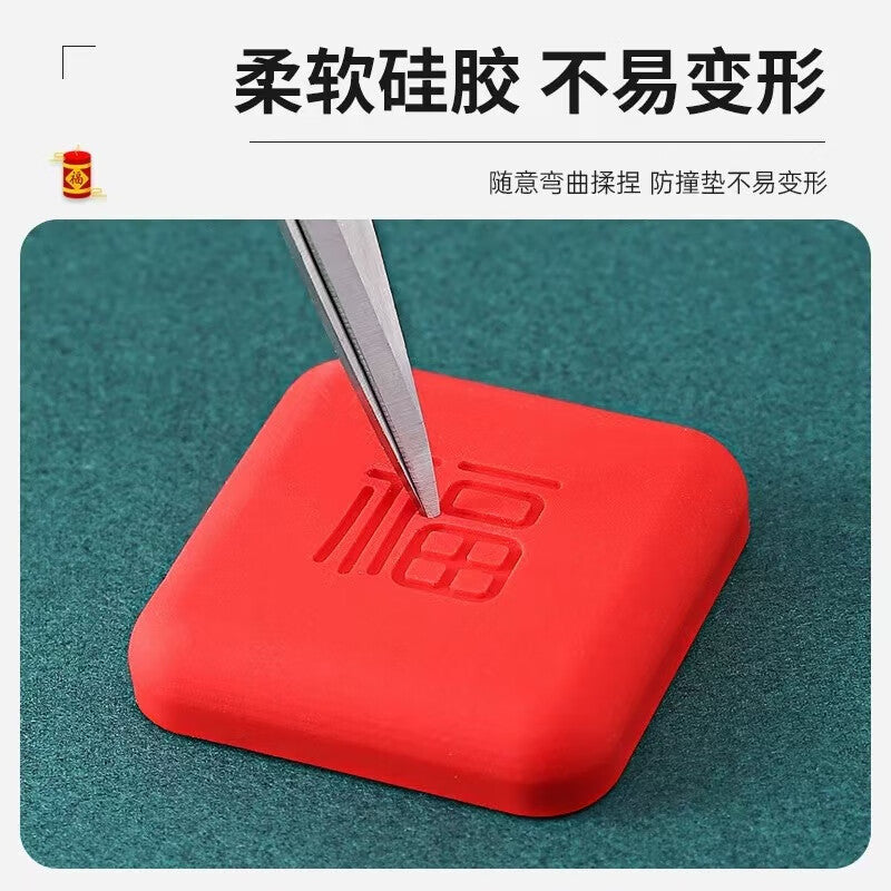 Murata Inao door handle anti-collision sticker fingerprint lock door stopper no-drill anti-collision pad protective sticker silicone door stop artifact