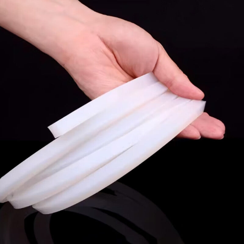 Deqi Solid Silicone Strips, Flat Strips, Square Strips, High Temperature Resistant Rubber Strips, Sealing Strips, 10mm*20mm, Price per Meter