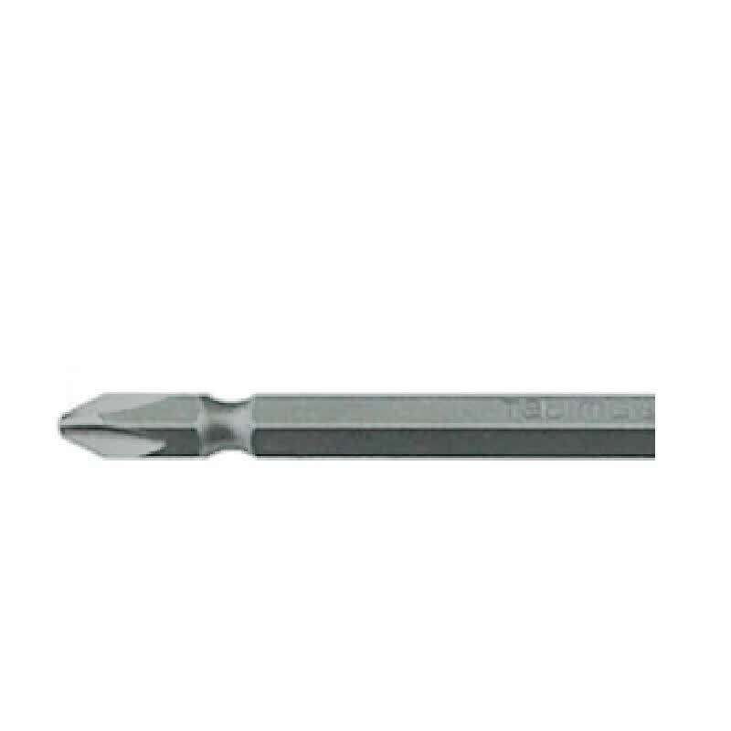 Tajima 1/4" Phillips head double-ended screwdriver bits, PH2-65, 9+1 CNC bits, 10 bits/box; PH2-65